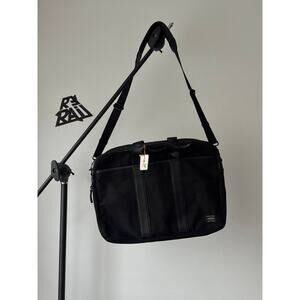 Porter Yoshida Tanker Briefcase Shoulder Bag Black